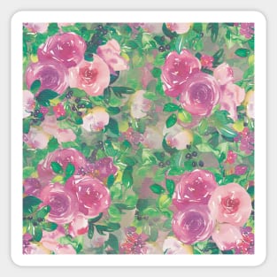 Pink rosegarden Sticker